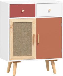 vidaXL - Dressoir - met - lades - 60x30x75,5 - cm - bewerkt - hout