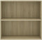 vidaXL Boekenkast met 2 schappen 80x30x76,5 cm spaanplaat sonoma eiken