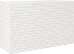 vidaXL - Plantenbak - 110x40x68,5 - cm - massief - grenenhout - wit