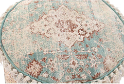 Kussen DKD Home Decor Cirkelvormig Voor op de grond Katoen Arabisch Franjes (45 x 45 x 35 cm)