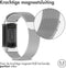 imoshion Milanees magnetisch bandje - Geschikt voor Fitbit Charge 6, Charge 5 - Zilver - S