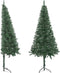vidaXL - Kunstkerstboom - hoek - 180 - cm - PVC - groen