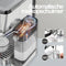 COOK-IT Espressomachine - RvS Koffiemachine - 20 Bar Italiaanse Pomp - Automatische Melkopschuimer