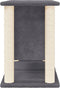 vidaXL - Kattenmeubel - met - sisal - krabpalen - 50 - cm - donkergrijs