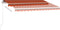 vidaXL - Luifel - vrijstaand - handmatig - uittrekbaar - 350x250 - cm - oranje - bruin