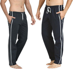Pierre Calvini - Joggingbroek Heren - 2 Pack - Navy Antraciet - M - Pyjama Heren - Joggingbroek