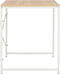 vidaXL - Computerbureau - 120x60x70 - cm - wit - en - eikenkleurig