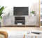 vidaXL - Tv-meubel - 150x30x50 - cm - bewerkt - hout - betongrijs