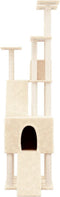 vidaXL - Kattenmeubel - met - sisal - krabpalen - 190 - cm - donkergrijs