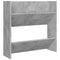 Wandschoenenkasten 2 st 60x18x60 cm spaanplaat betongrijs
