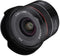 Samyang AF 18mm F2.8 FE - Ultragroothoekobjectief voor Sony E - Lichtgewicht 170g - Zwart