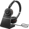 Jabra Evolve 75 - Draadloze Headset - ANC en Busylight - Rood Zwart