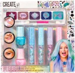 Create It! Glitter - Make-up Set 7-delig - Lippenbalsem en Nagellak (7-delig)