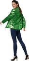 Dressforfun Paillettenjas - Damesjack - Glinsterende pailletten - Groen XXL