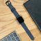 iMoshion Echt lederen bandje voor de Apple Watch Series 1 / 2 / 3 / 4 / 5 / 6 / 7 / 8 / 9 / SE / Ultra (2) - 42 / 44 / 45 / 49 mm - Blauw