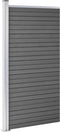 vidaXL - Schuttingpaneel - 95x186 - cm - HKC - zwart