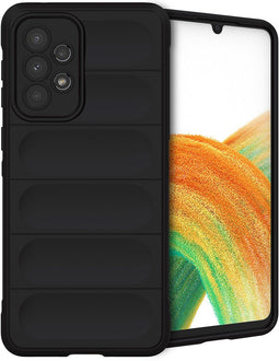 imoshion Hoesje - Geschikt voor Samsung Galaxy A33 - EasyGrip Backcover - Zwart