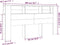 vidaXL - Hoofdbordkast - 200x18,5x104,5 - cm - grijs - sonoma - eikenkleurig