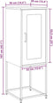 vidaXL - Dressoir - 36x39x107 - cm - koudgewalst - staal - antracietkleurig