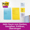 Post-it® Super Sticky Notes, Oranje, Geel,Blauw, Gelijnd, 102mm x 152 mm, 3 Blokken, 45 Blaadjes/Blok
