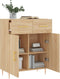 vidaXL - Dressoir - 69,5x34x90 - cm - bewerkt - hout - sonoma - eikenkleurig