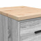 vidaXL - Garagekast - 40x51x85 - cm - massief - grenenhout - grijs - sonoma