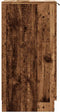 vidaXL - Schoenenkast - 29,5x35x70 - cm - bewerkt - hout - oud - houtkleurig