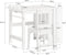 SoBuy Kinderbureau en Stoel Set - Papierrolhouder - 80 x 54 x 65,5 cm - Wit