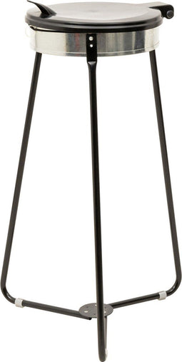 STIER 905239 - Vuilniszakkenstandaard 120 liter - Gegalvaniseerd staal - Zwart