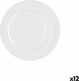 Dessertgerecht Bidasoa Glacial Ala Ancha Keramisch Wit 19 cm (12 Stuks) (Pack 12x)