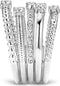 TI SENTO Ring 1863ZI - Zilveren dames ring - Gerhodineerd - Maat 54