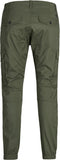 JACK & JONES JPSTPAUL JJFLAKE 542 - Cargo broek - Slim fit - Olijf groen