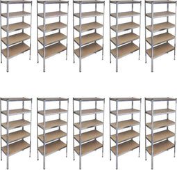 vidaXL - Opbergrek - voor - de - garage - 10 - st