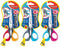 Sensoft 3D schaar 13 cm - linkshandig - zachte grepen - assorti kleuren