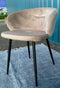 PTMD Eetkamerstoel Move Velvet Zand Metaal 73 x 56 x 55
