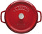 Staub - Braadpan - Gietijzer - ø 24 cm - Kersenrood