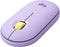 Logitech Pebble M350 - Draadloze Muis - Bluetooth - Stil - Lavender