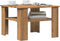 vidaXL - Salontafel - 60x60x42 - cm - bewerkt - hout - artisanaal - eikenkleur