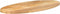 vidaXL - Tafelblad - ovaal - 80x40x2,5 - cm - massief - mangohout