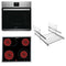 BAUKNECHT HEKO STAR 4 EX - Inbouwoven Set - Multifunctionele Oven 65L + Keramische Kookplaat - Roestvrij staal