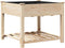 vidaXL - Tuinplanter - met - Rek - 90x90x76 - cm - Massief - Vurenhout
