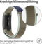 iMoshion Bandje Geschikt voor Fitbit Charge 3 / 4 - iMoshion Nylon band klittenband met design aansluiting - groen