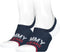 TOMMY JEANS Invisible Sneakersok Unisex - 2 paar - Blauw