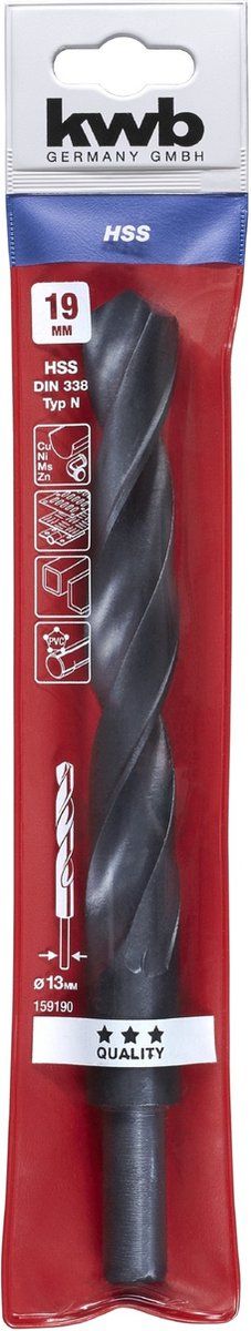 kwb 159190 Metaal-spiraalboor 19 mm DIN 338 1 stuk(s)