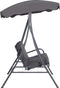 Beliani GARBO - Schommelbank - Grijs - Kunststof