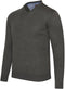 Cappuccino Italia - Heren Trui Salerno Pullover - Grijs - Maat XL