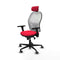 Piqueras y Crespo 3D036G2 - Bureaustoel - Verstelbare hoofdsteun en hoogte - Rood