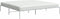 vidaXL - Bedframe - metaal - wit - 180x200 - cm