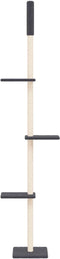 vidaXL - Kattenmeubel - vloer - tot - plafond - 267,5-297,5 - cm - crèmekleurig