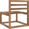 vidaXL - Tuinmiddenbank - pallet - bruin - geïmpregneerd - grenenhout